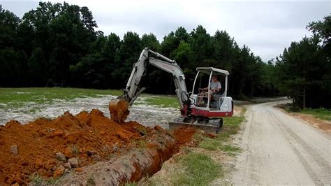 mini excavator trench|digging footings with mini excavator.